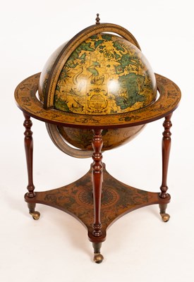 Lot 411 - A modern terrestrial and celestial globe and...