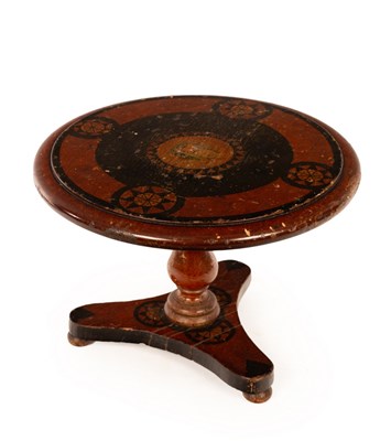 Lot 419 - A 19th Century miniature tilt-top table,...