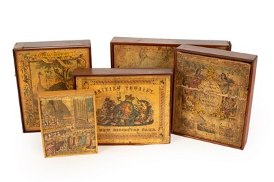 Lot 453 - A collection of five Victorian jigsaws,...