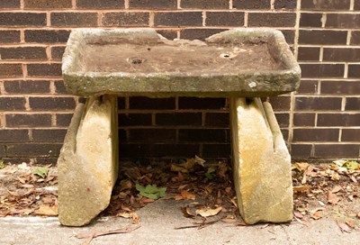 Lot 503 - A rectangular shallow stone trough, 88cm x...