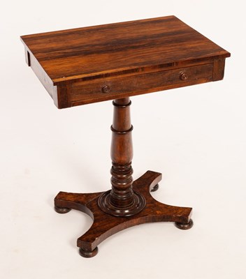 Lot 567 - An early Victorian rosewood table, fitted a...