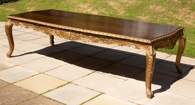 Lot 618 - A George I style dining table of serpentine...