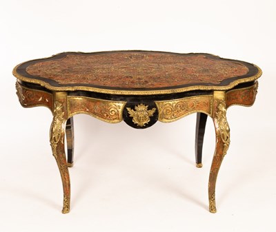 Lot 620 - A 19th Century Boulle centre table of...