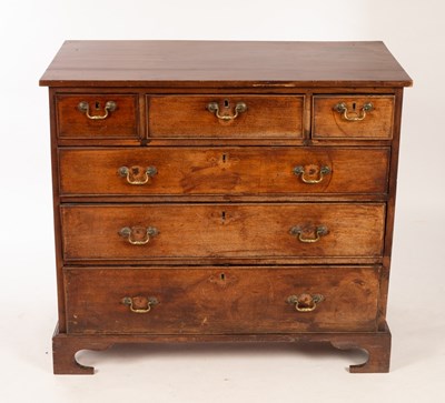 Lot 646 - A George III mahogany chest of drawers, 105cm...