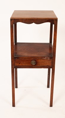 Lot 660 - A George III mahogany two-tier washstand, the...