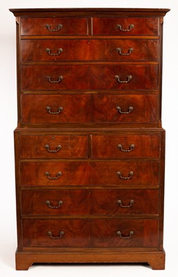 Lot 684 - An old reproduction Georgian style mahogany...