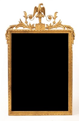 Lot 702 - A 19th Century gilt gesso framed pier glass...