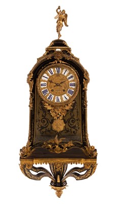 Lot 739 - A 19th Century Boulle clock with bracket, the...