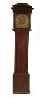 Lot 741 - An oak cased eight-day longcase clock, the...