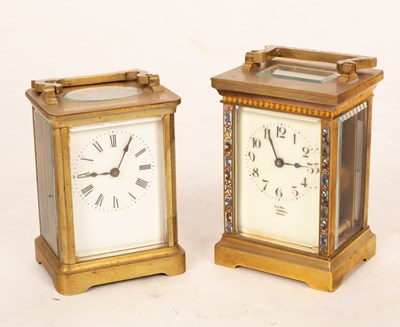 Lot 746 - A gilt brass cased carriage clock, fitted a...