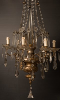 Lot 761 - A six-branch chandelier