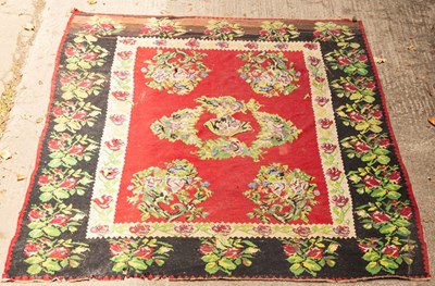 Lot 770 - A Karabagh kilim carpet with all over stylised...