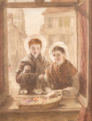 Lot 801 - William Powell Frith (1819-1909)/At My Window,...