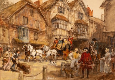 Lot 804 - Frank Moss Bennett (1874-1952)/The Arrival of...