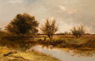 Lot 806 - Joseph Thors (1835-1920)/Fisherman on a River...