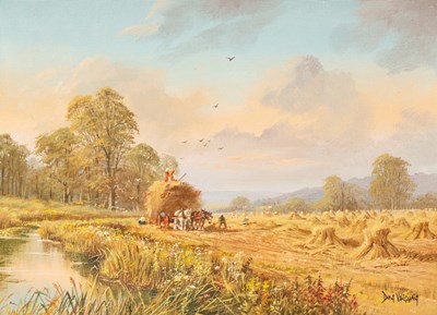 Lot 818 - Don Vaughan (1916-2005?)/The Harvest/a wheat...