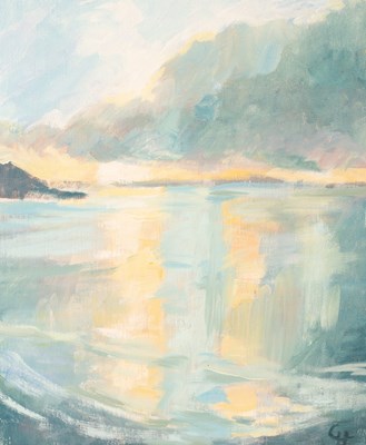 Lot 856 - Gill Holloway (born 1928)/Sunrise, Cawsand,...