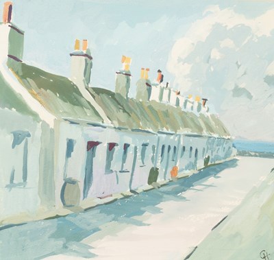 Lot 896 - Gill Holloway (born 1928)/Cottages on Seil...