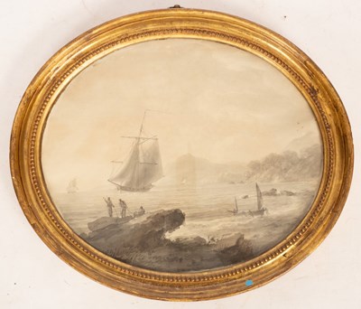 Lot 908 - Nicholas Pocock (1740-1821)/Armed Naval Cutter...