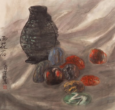 Lot 914 - Kou Zonge (born 1941)/Black Pottery and Rain...