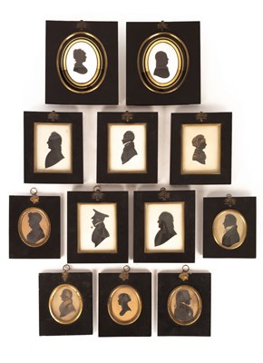 Lot 917 - 19th Century English School/Twelve Silhouette...