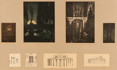 Lot 927 - Stella Langdale (1880-1976)/Four aquatints and...