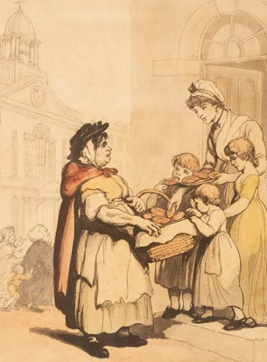 Lot 936 - After Thomas Rowlandson/Cries of London/five,...