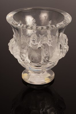 Lot 16 - Lalique, a Dampiere vase, in clear and frosted...