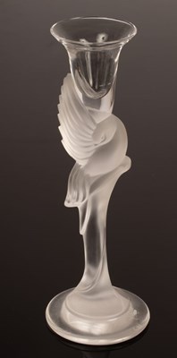 Lot 19 - Igor Carl Faberge, a pair of Snow Dove glass...