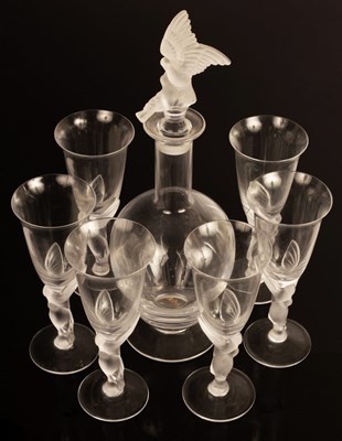Lot 20 - Igor Carl Faberge, a set of 6 wine glasses and...