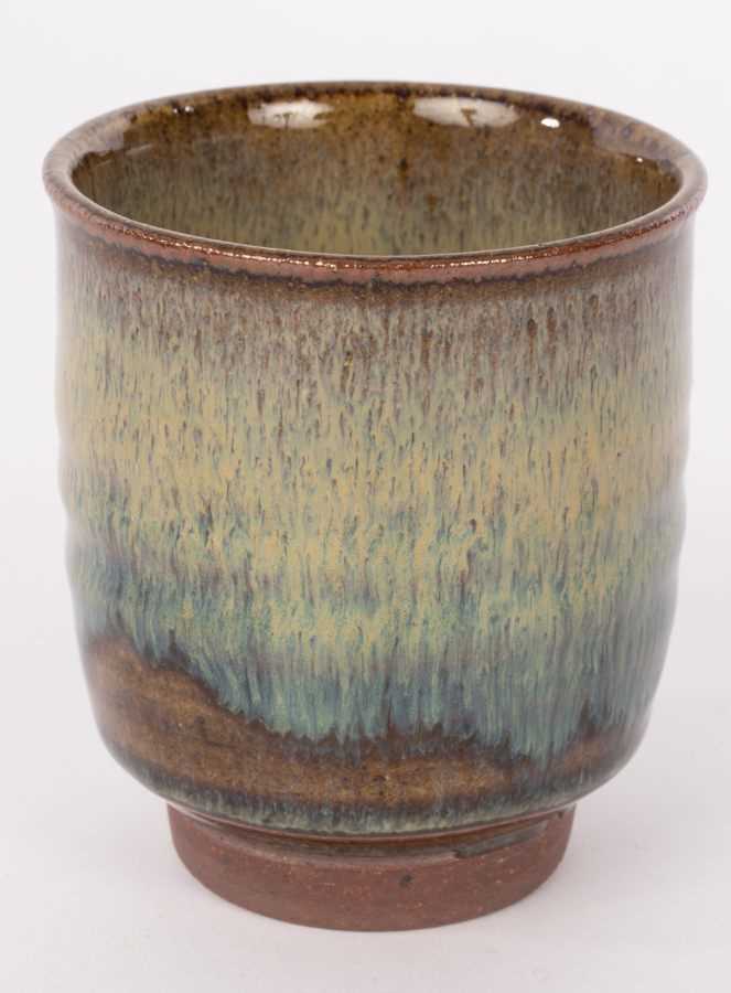 Lot 50 - 20th Century Japanese School, pottery yunomi,...