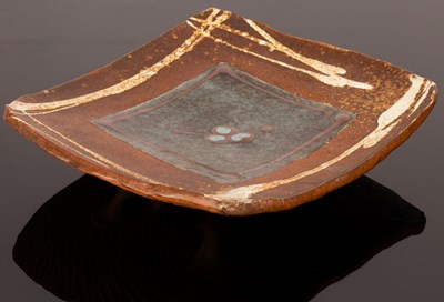 Lot 71 - David Frith (born 1943), stoneware rectangular...