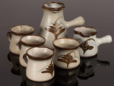 Lot 103 - David Leach (1911-2005), stoneware coffee set,...