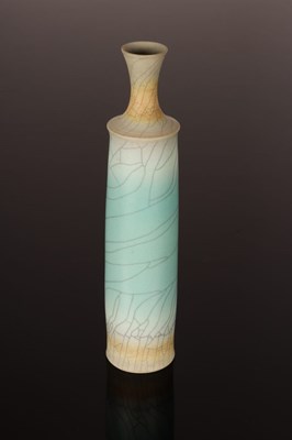 Lot 104 - David White (1934-2011), porcelain bottle vase,...