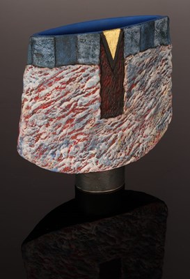 Lot 116 - Philip Evans (born 1959), blue and gold spade...