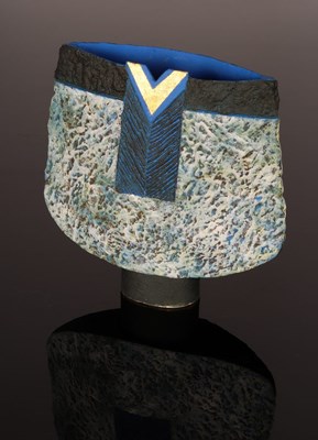 Lot 117 - Philip Evans (born 1959), teal and gold spade...