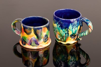 Lot 132 - Kate Malone (born 1959), two stoneware mugs,...