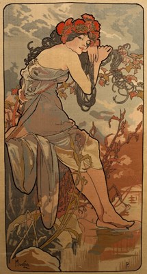 Lot 174 - After Alphonse Mucha/Summer/original Parisian...