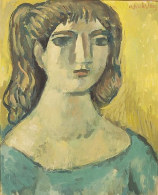 Lot 183 - Mary Audsley (1919-2008)/Girl in Blue/signed...