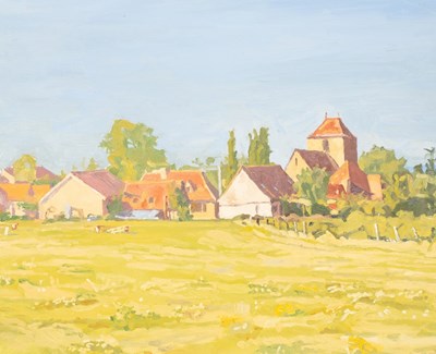 Lot 218 - Francis Hewlett (1930-2012)/French Village...