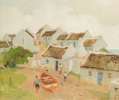 Lot 279 - Terence McCaw (1913-1978)/Fishing Village,...