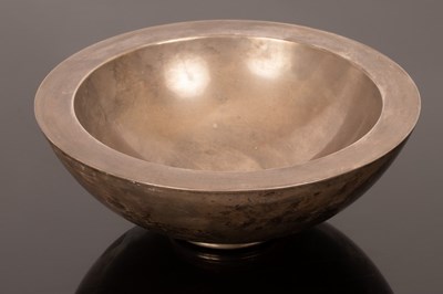 Lot 353 - A modern silver bowl with deep rim, hallmarked...