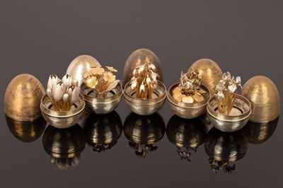 Lot 361 - Nicholas Plummer, five silver and silver gilt...