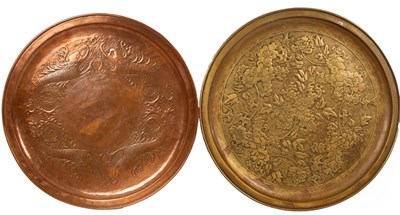 Lot 396 - W H Mawson, Keswick, a large copper circular...