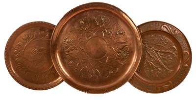 Lot 397 - Keswick School of Industrial Arts, a copper...