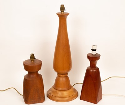 Lot 430 - Peter Evans (died 2007), three turned wood...