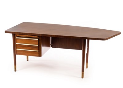 Lot 449 - A Mid Century Danish teak wood desk with...