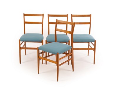 Lot 455 - Gio Ponti, set of four Leggera chairs, model...