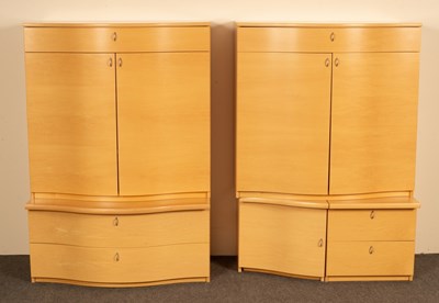 Lot 496 - A pair of modern Danish maple cabinets, Rondo...