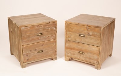 Lot 506 - A pair of bedside chests, by Loaf, fitted with...